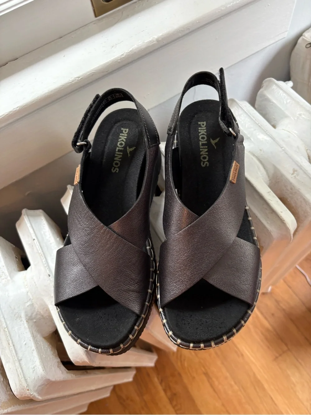 Pikolinos Cris Cross Wedge  Sandals Size 39